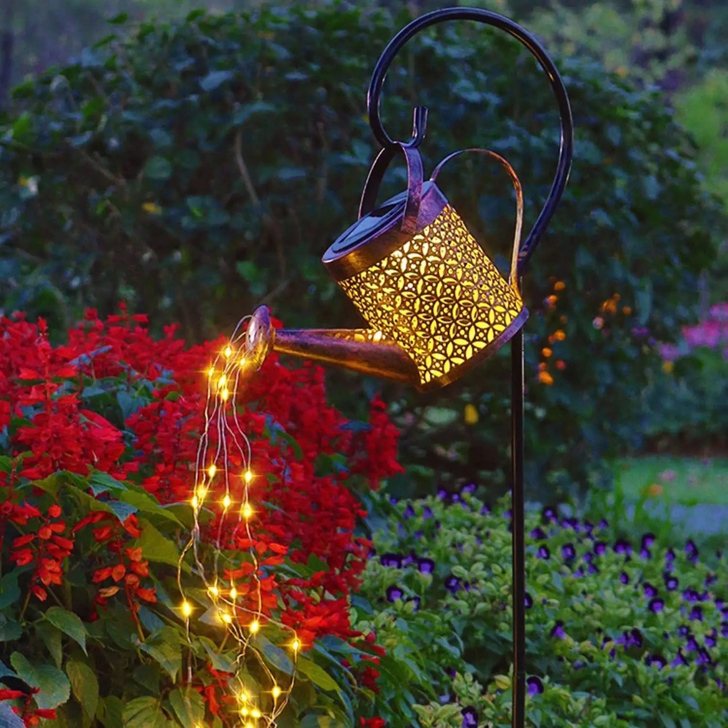 Solar LED enchanted watering can garden light - Homevalley.co.uk