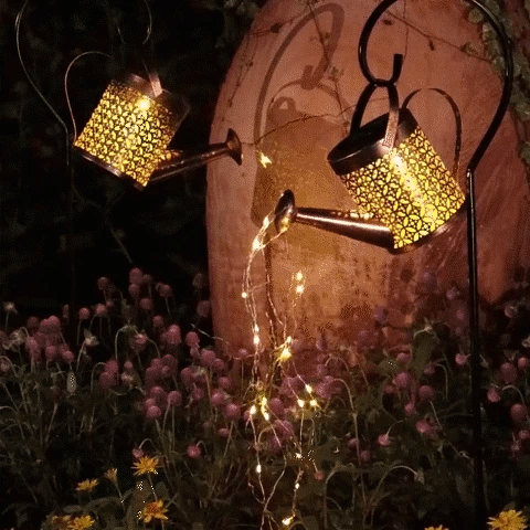Solar LED enchanted watering can garden light - Homevalley.co.uk
