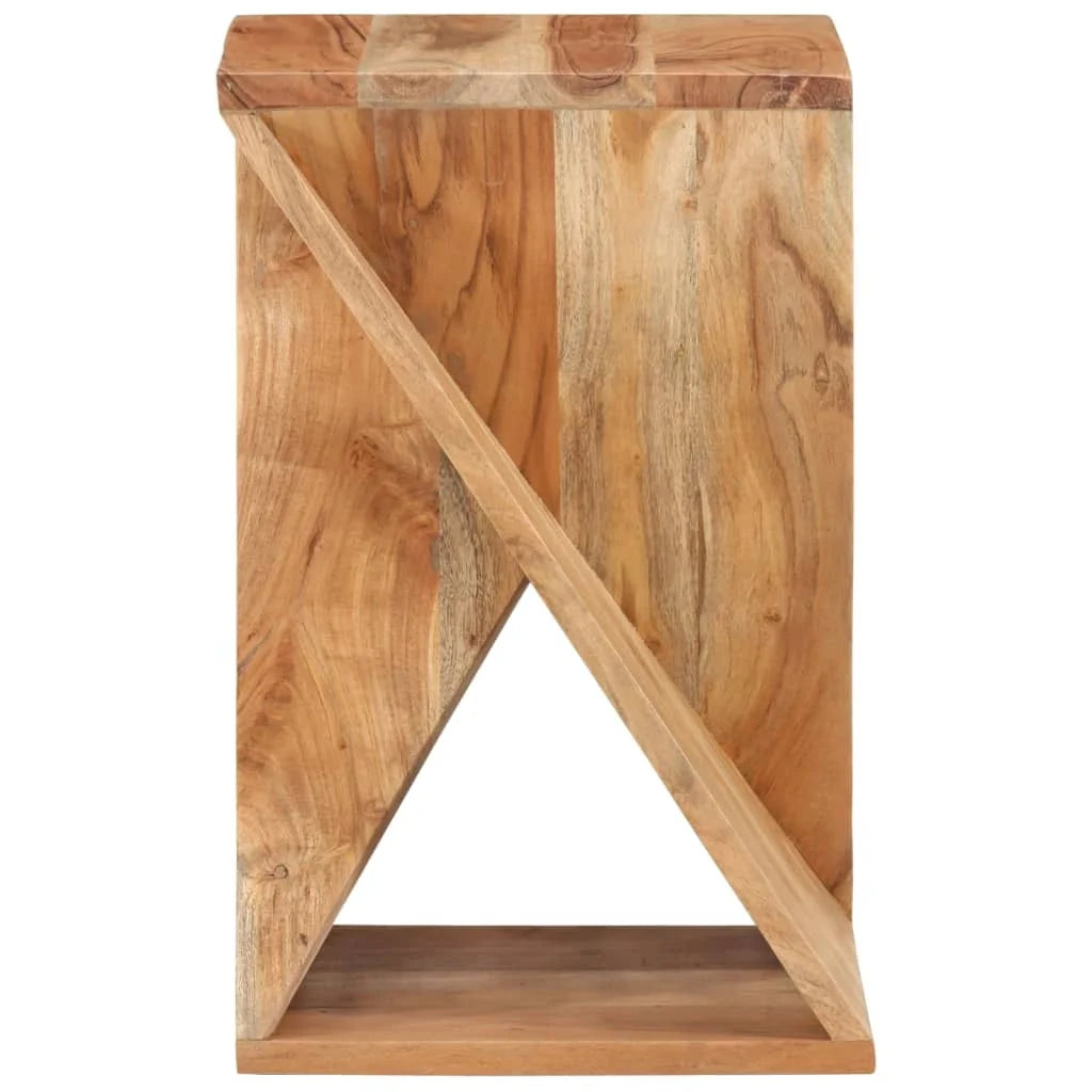 Solid Acacia Wood Coffee End Side Table - Homevalley.co.uk
