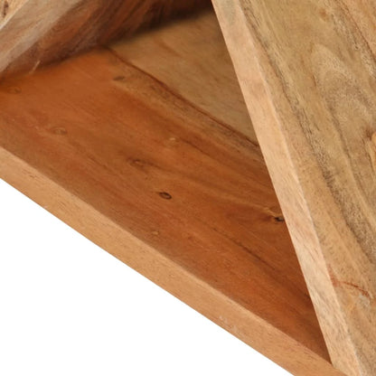 Solid Acacia Wood Coffee End Side Table - Homevalley.co.uk