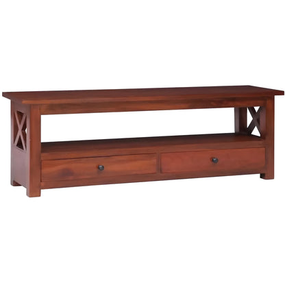 Solid Mahogany Wood TV Cabinet - Homevalley.co.uk