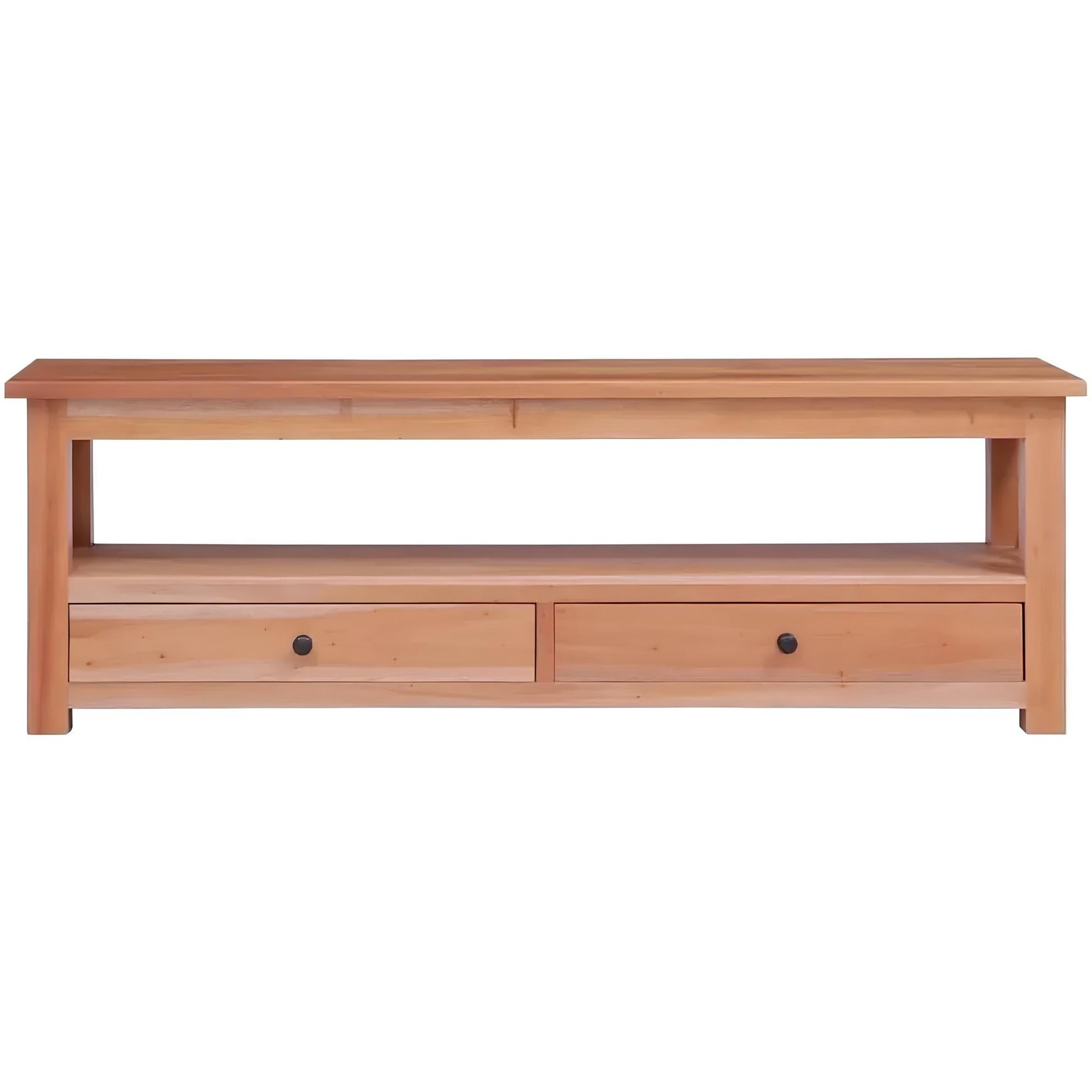Solid Mahogany Wood TV Cabinet - Homevalley.co.uk