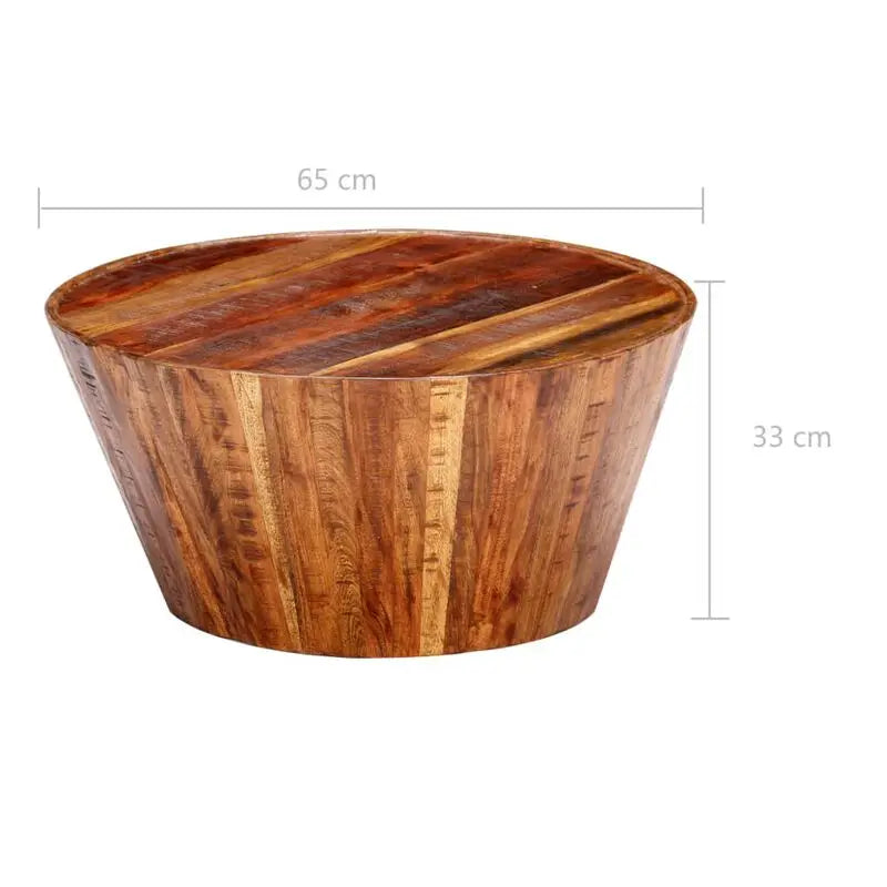 Solid raw mango wood coffee table - Homevalley.co.uk
