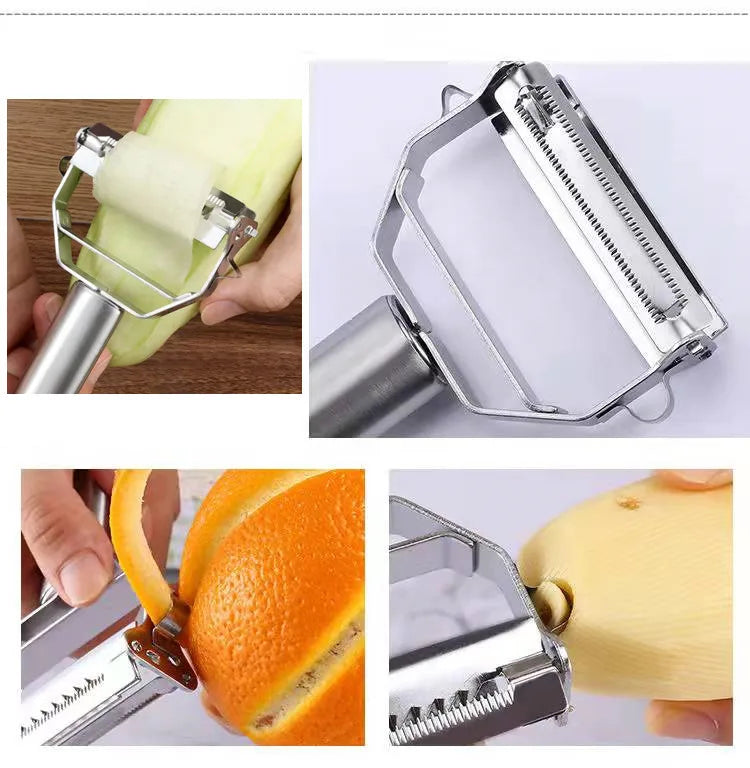 Stainless Steel Multifunctional Vegetable Fruit Peeler - Homevalley.co.uk