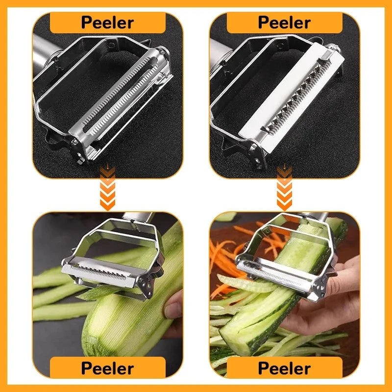 Stainless Steel Multifunctional Vegetable Fruit Peeler - Homevalley.co.uk