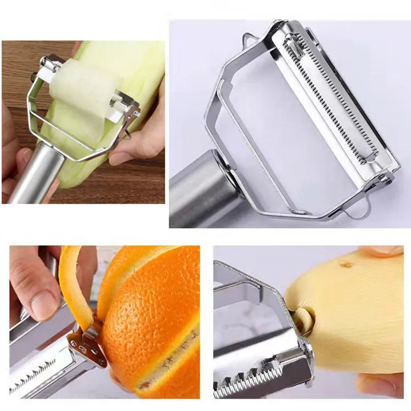 Stainless Steel Multifunctional Vegetable Fruit Peeler - Homevalley.co.uk