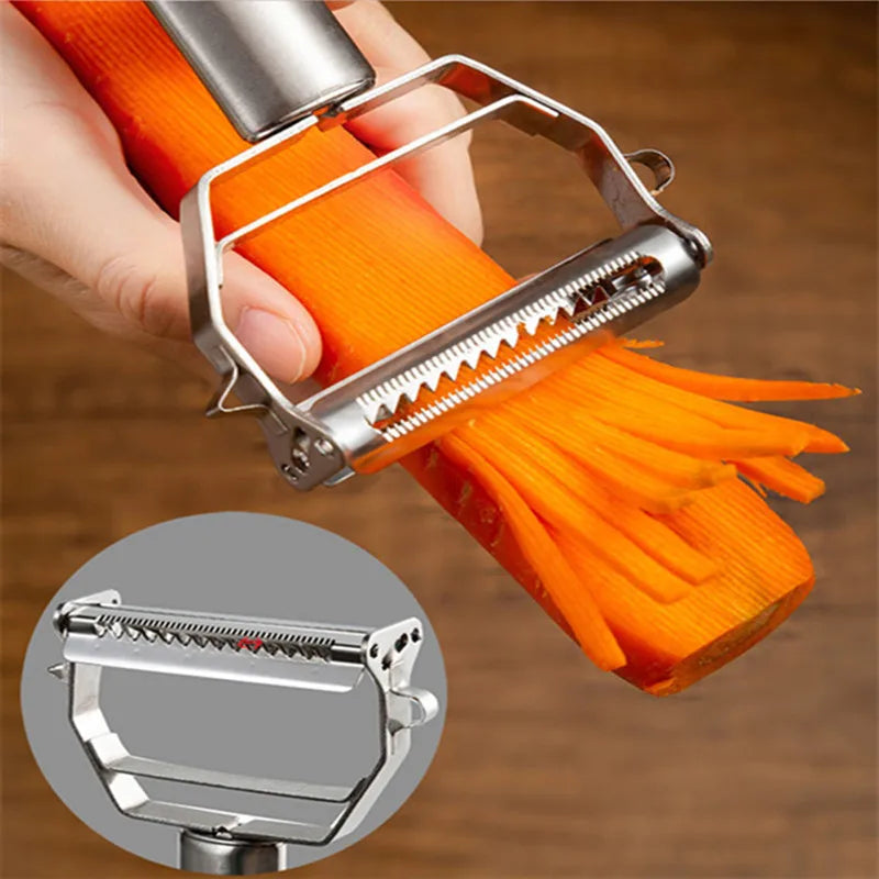 Stainless Steel Multifunctional Vegetable Fruit Peeler - Homevalley.co.uk