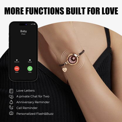 Sun and Moon totwoo Love Bracelets,Long Distance Relationship touch Light up & Vibrate Bracelets for Couples, Gifts - Homevalley.co.uk