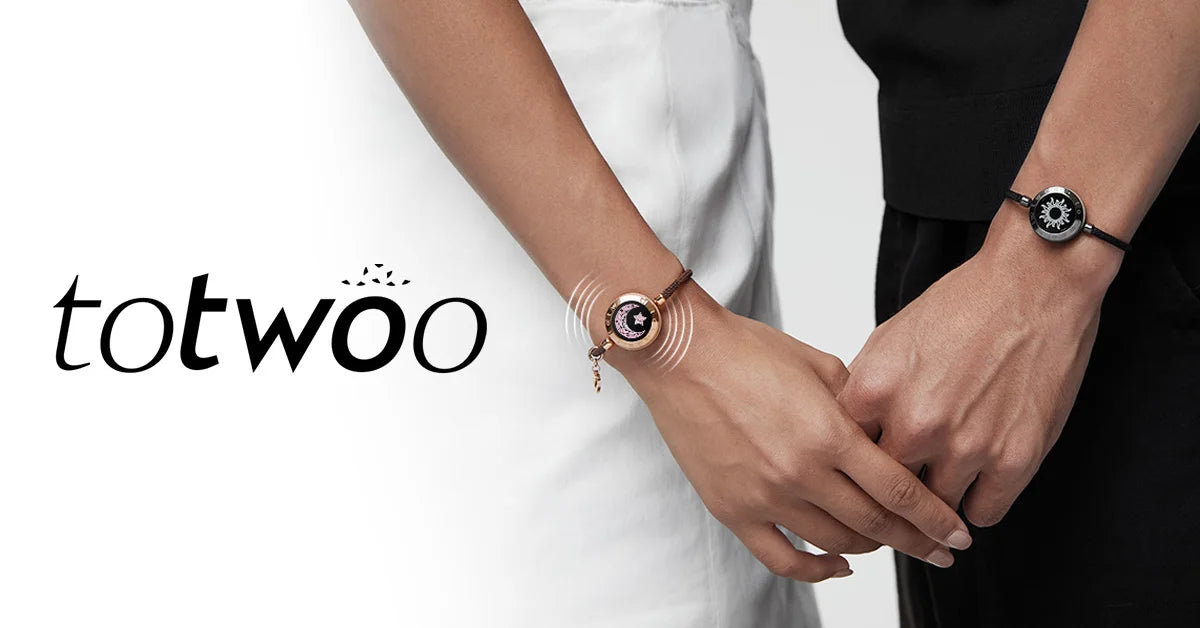 Sun and Moon totwoo Love Bracelets,Long Distance Relationship touch Light up & Vibrate Bracelets for Couples, Gifts - Homevalley.co.uk