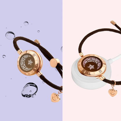 Sun and Moon totwoo Love Bracelets,Long Distance Relationship touch Light up & Vibrate Bracelets for Couples, Gifts - Homevalley.co.uk