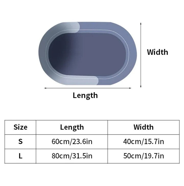 Super Absorbent Non-Slip Bathroom Mat – Quick-Drying and Safe for Wet Floors - Homevalley.co.uk
