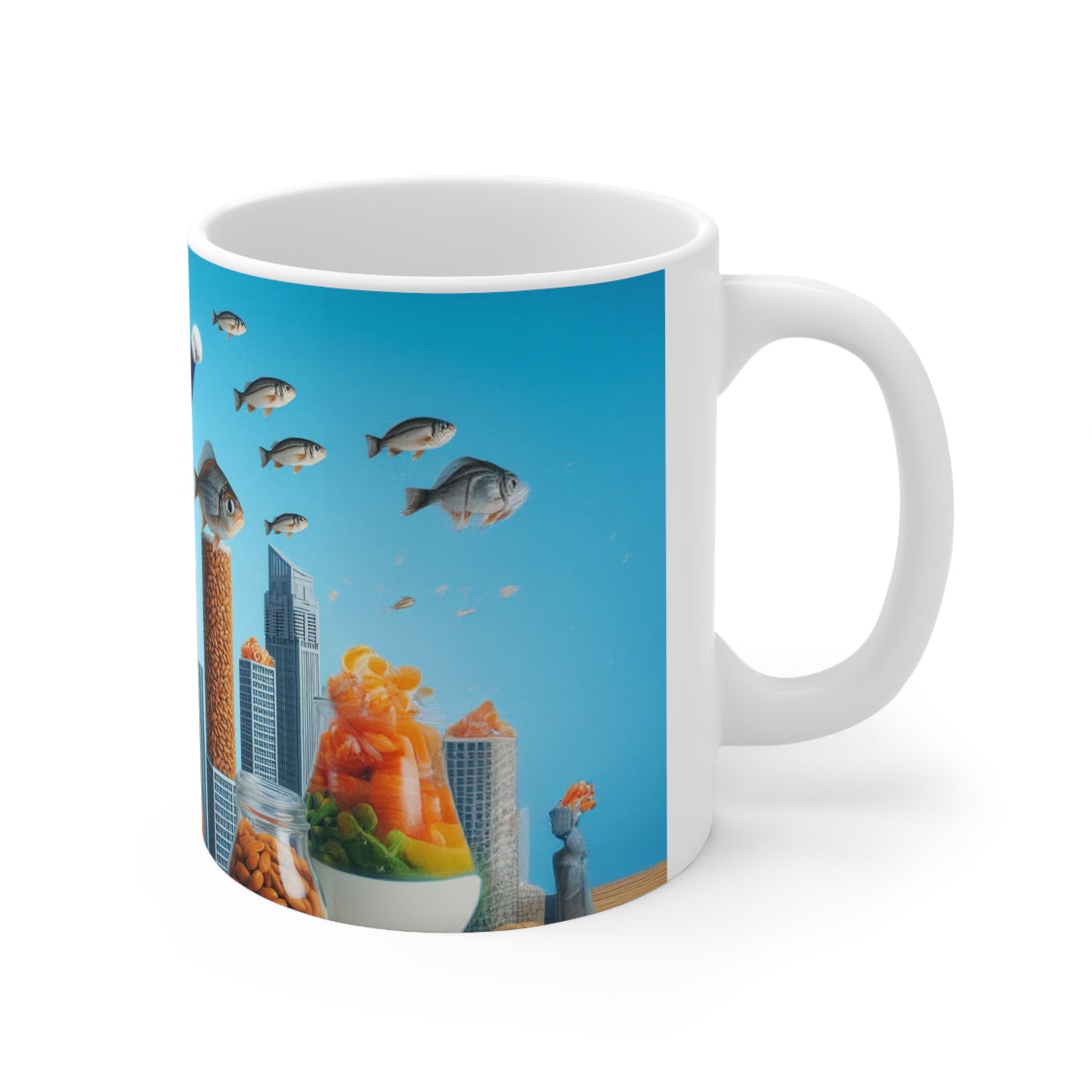 Super Man, Super Cat, Funny Cat Coffee Mug, Funny Pets Coffee Cup, 11oz, 15oz - Homevalley.co.uk