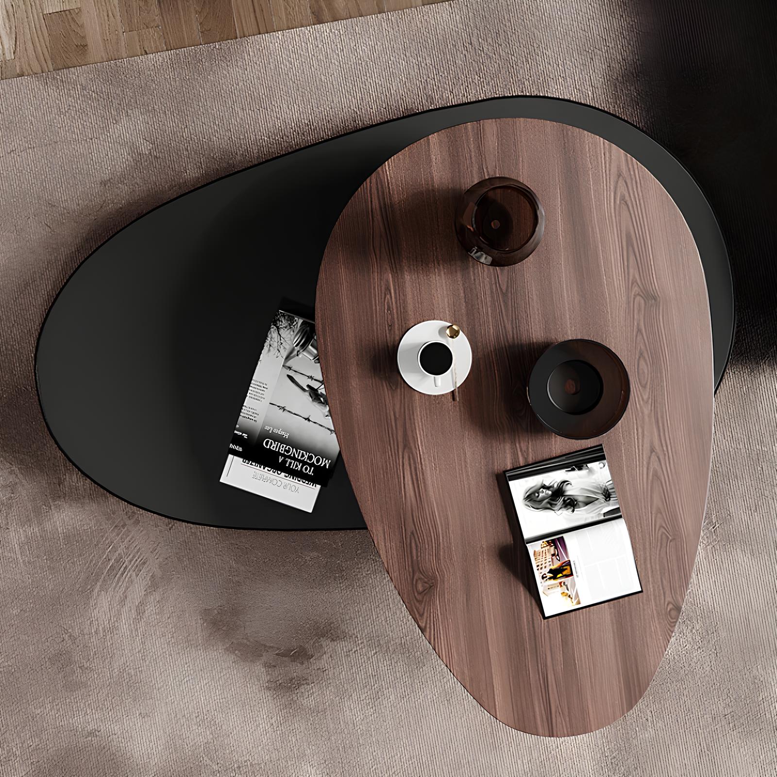 Swivel Oval Coffee Table - Homevalley.co.uk