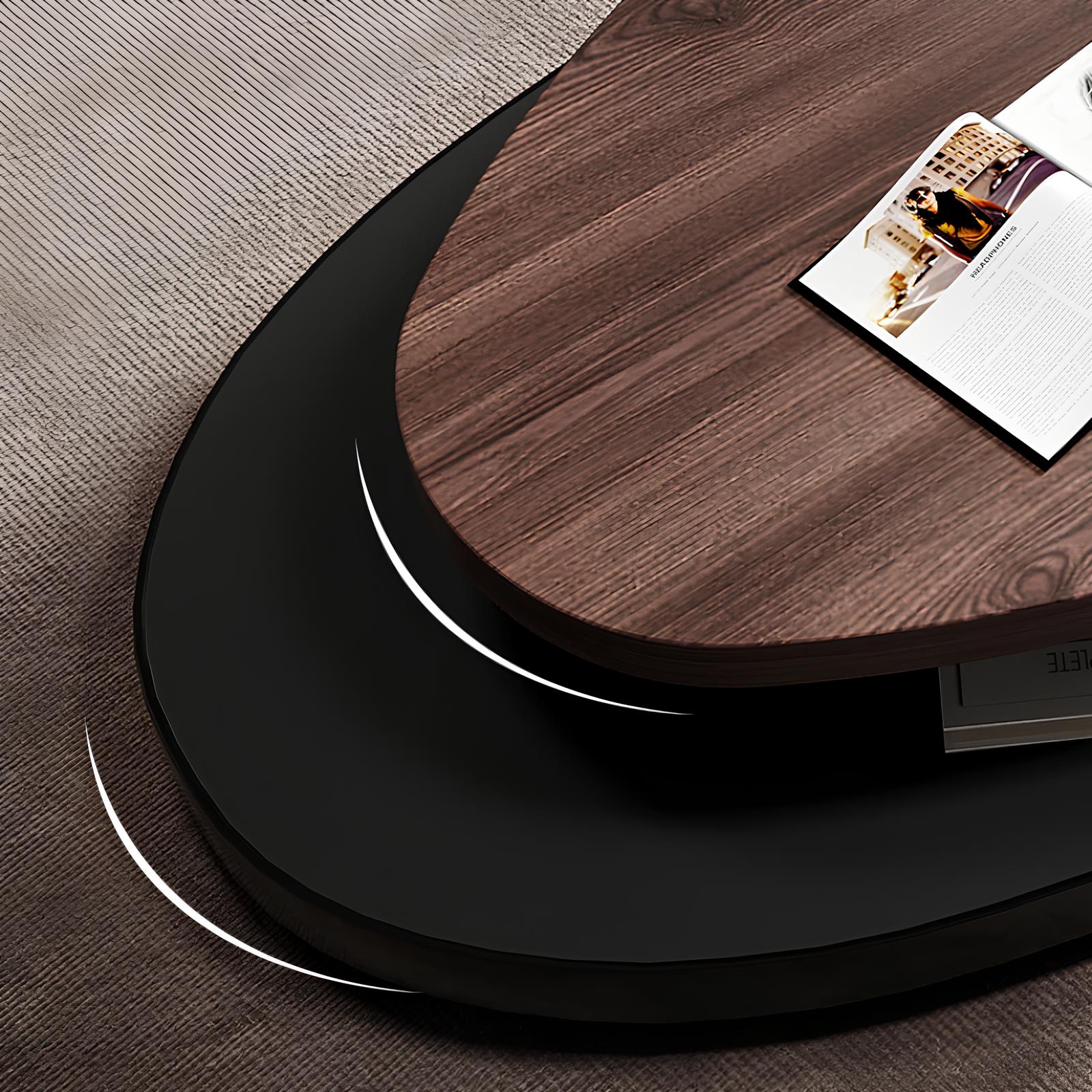 Swivel Oval Coffee Table - Homevalley.co.uk