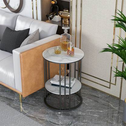Tall Frame Nightstand Coffee Side End Accent Table - Homevalley.co.uk