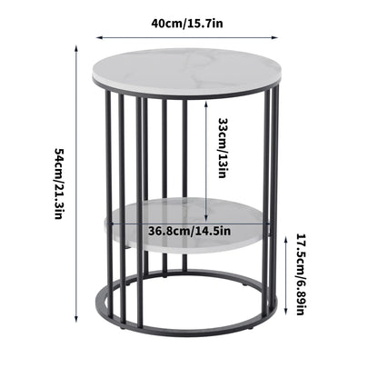 Tall Frame Nightstand Coffee Side End Accent Table - Homevalley.co.uk
