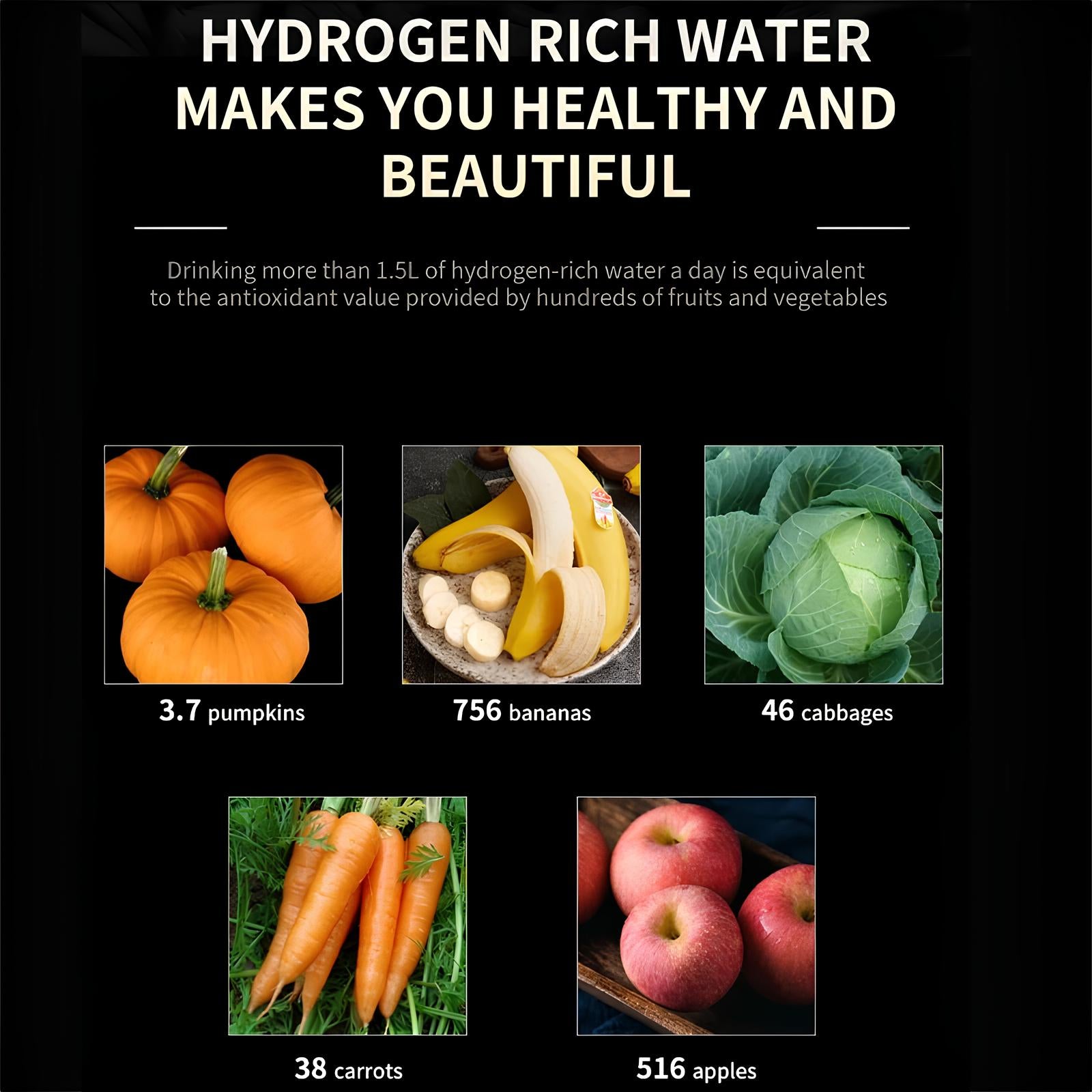 The 8th Generation 5000ppb SPE PEM High Concentration Hydrogen Ionizer Water Bottle - Homevalley.co.uk