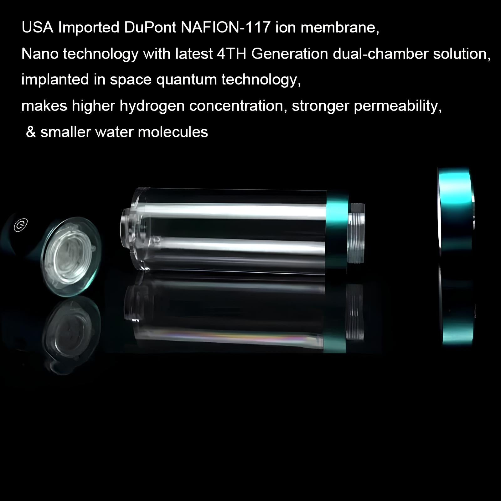 The 8th Generation 5000ppb SPE PEM High Concentration Hydrogen Ionizer Water Bottle - Homevalley.co.uk
