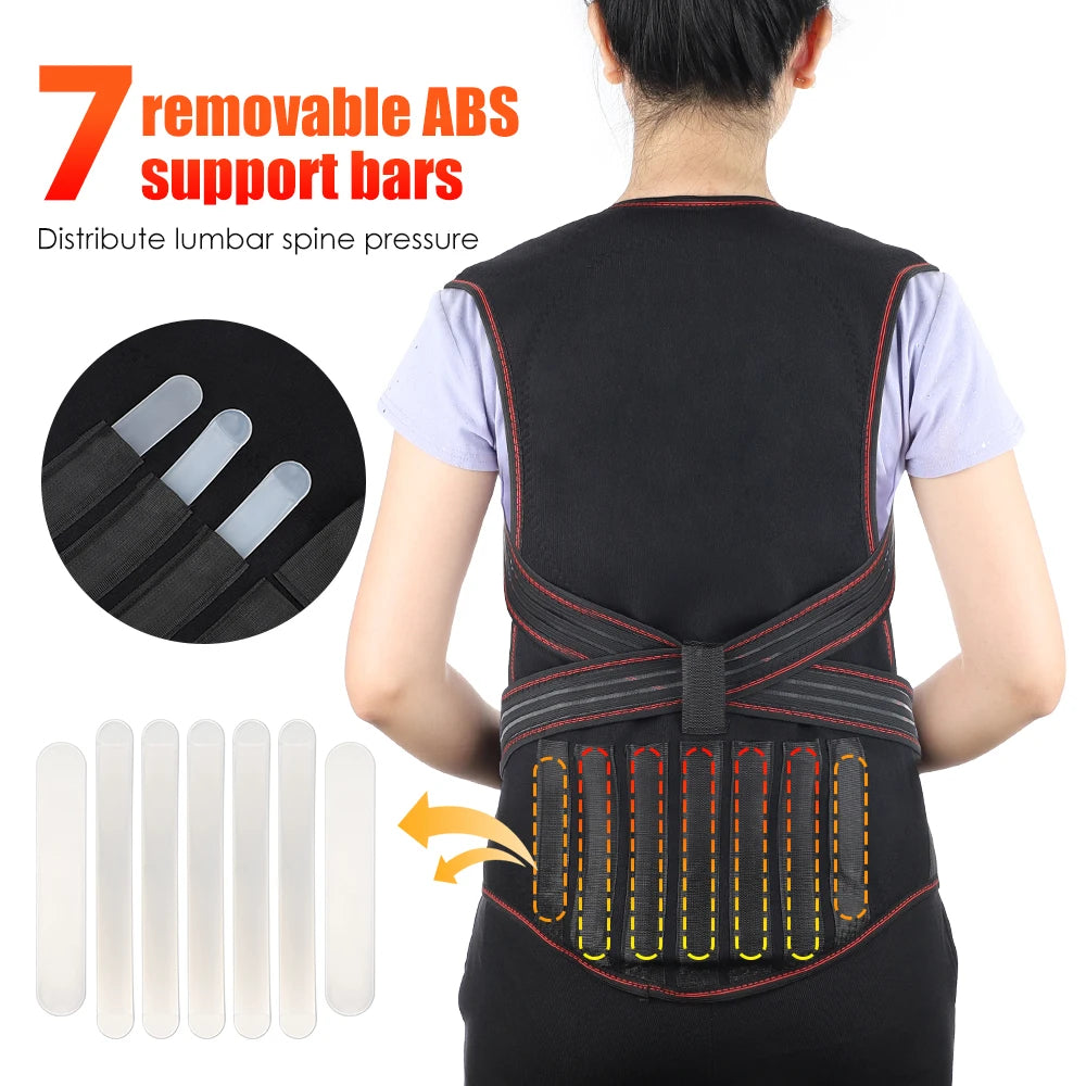 Tourmaline Magnetic Self-Heating Thermal Vest, Waist Brace, Lumbar Pad, Corset, Pain Relief - Homevalley.co.uk