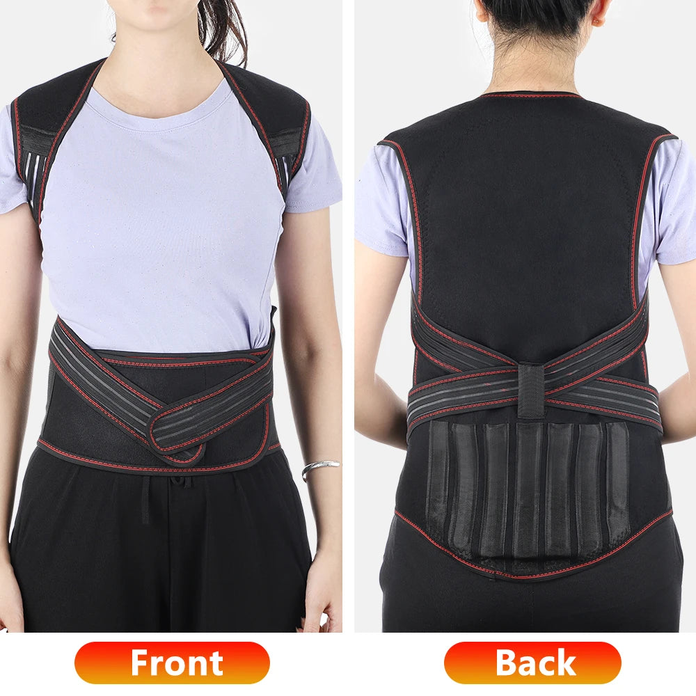 Tourmaline Magnetic Self-Heating Thermal Vest, Waist Brace, Lumbar Pad, Corset, Pain Relief - Homevalley.co.uk