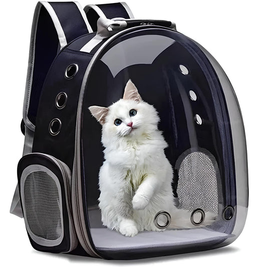 Transparent Capsule Bubble Breathable Travel Pet Carrier Backpack - Homevalley.co.uk