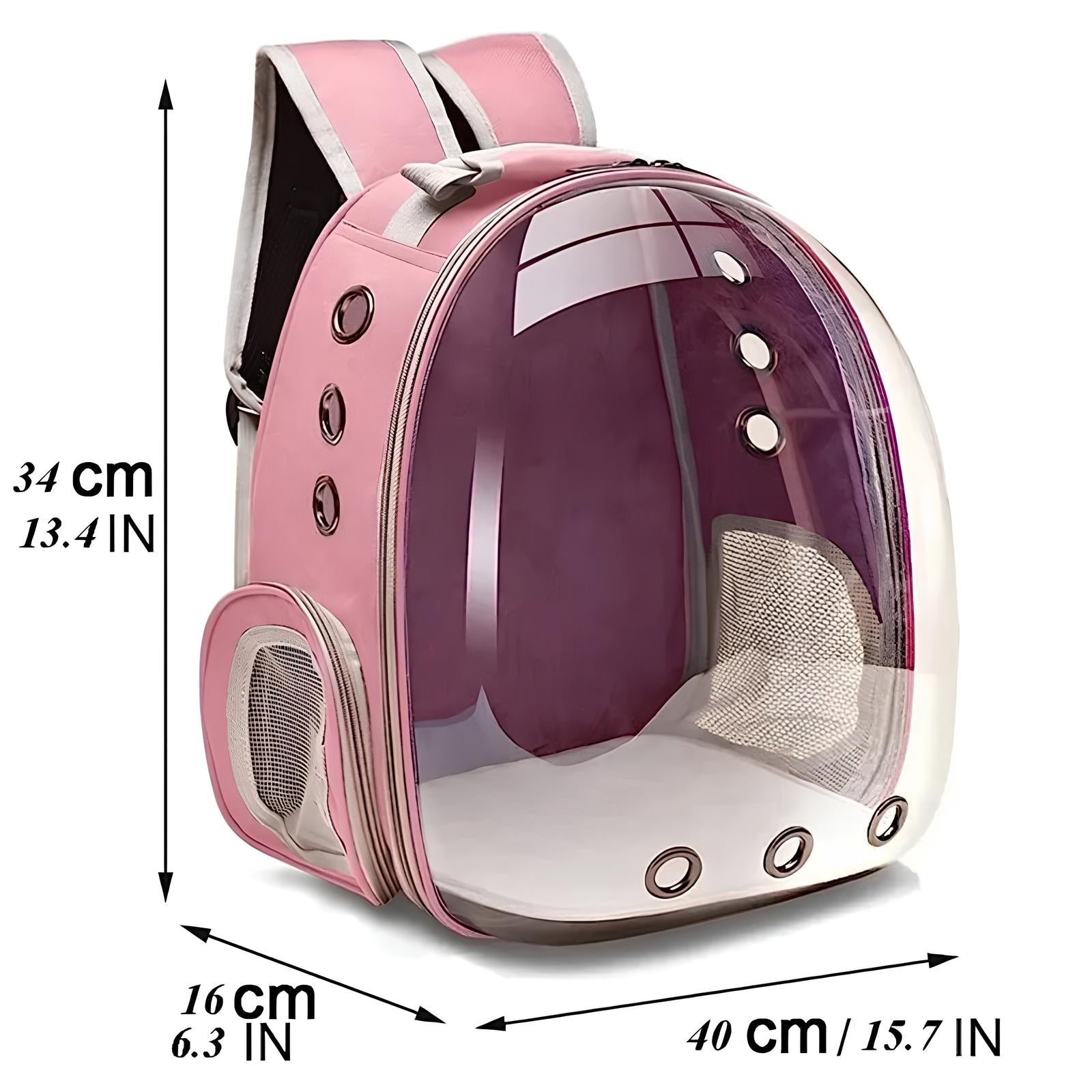 Transparent Capsule Bubble Breathable Travel Pet Carrier Backpack - Homevalley.co.uk