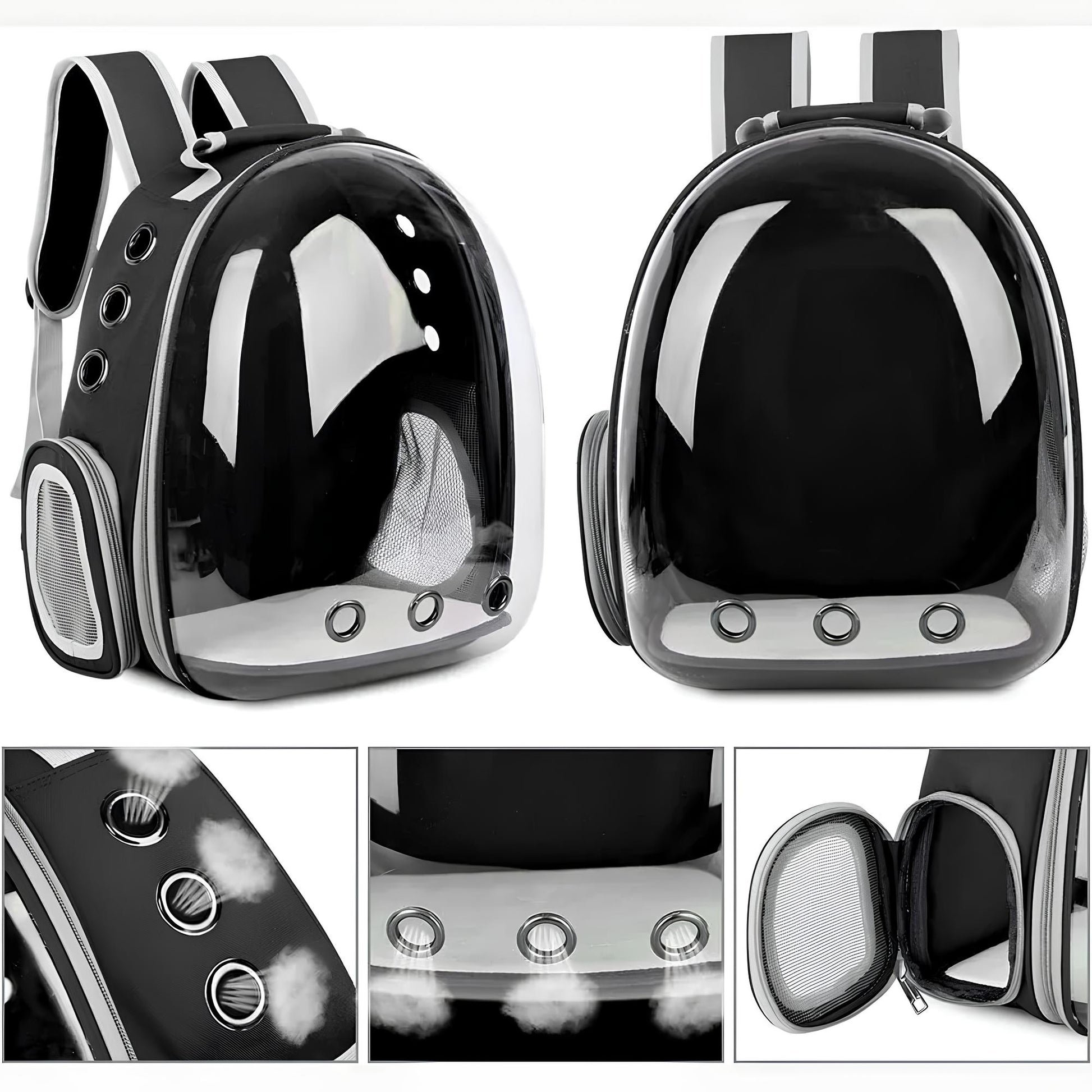 Transparent Capsule Bubble Breathable Travel Pet Carrier Backpack - Homevalley.co.uk
