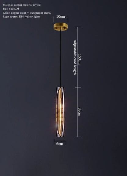 Transparent Crystal LED Pendant - Homevalley.co.uk