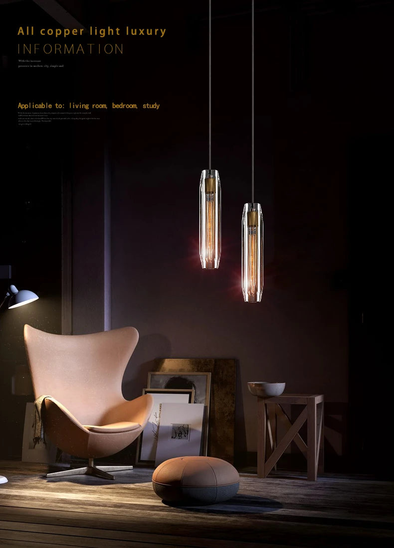 Transparent Crystal LED Pendant - Homevalley.co.uk