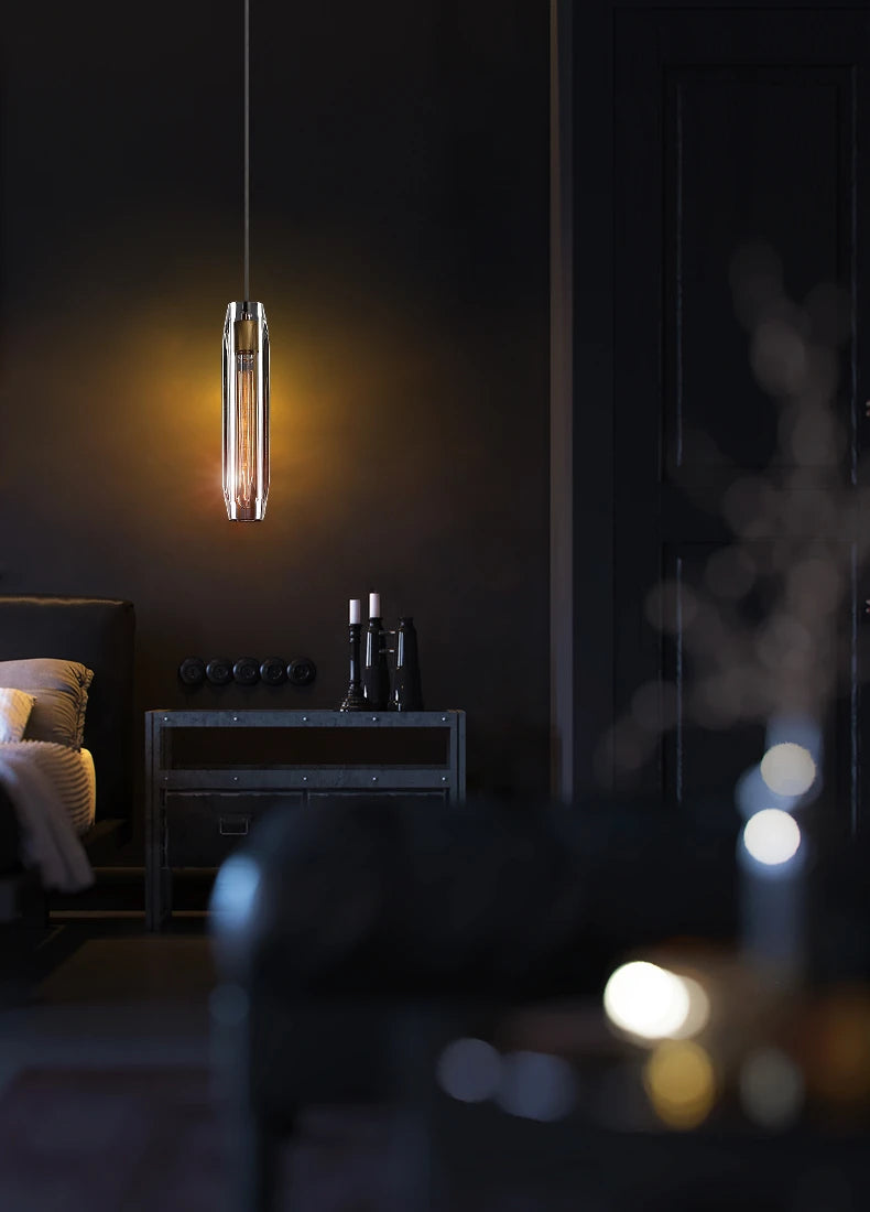 Transparent Crystal LED Pendant - Homevalley.co.uk