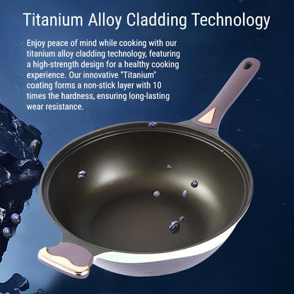 Two-Colour Titanium Non-Stick Frying Pan - Homevalley.co.uk