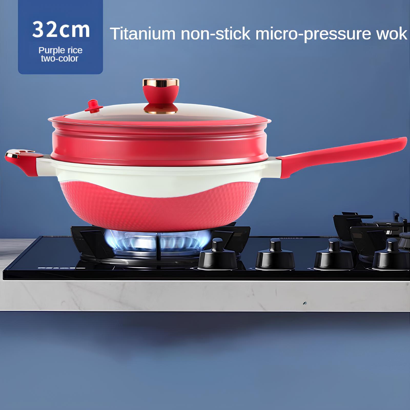 Two-Colour Titanium Non-Stick Frying Pan - Homevalley.co.uk