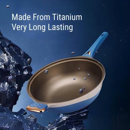 Two-Colour Titanium Non-Stick Frying Pan - Homevalley.co.uk
