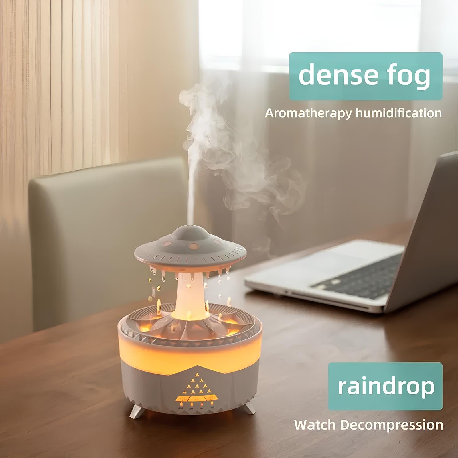 UFO Raindrop Humidifier, Aromatherapy, Air Diffuser - Homevalley.co.uk