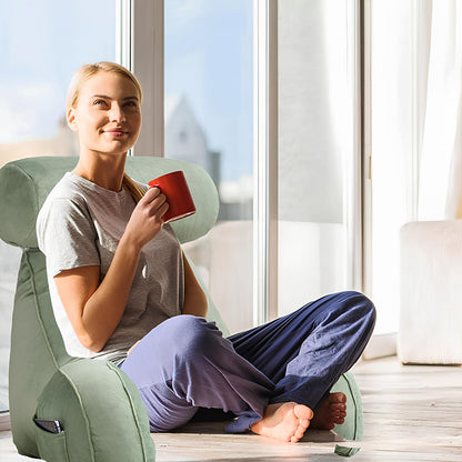 Ultra Soft Memory Foam Reading Pillow Office Sofa Bedside Back Cushion, Lumbar Support, Backrest - Homevalley.co.uk