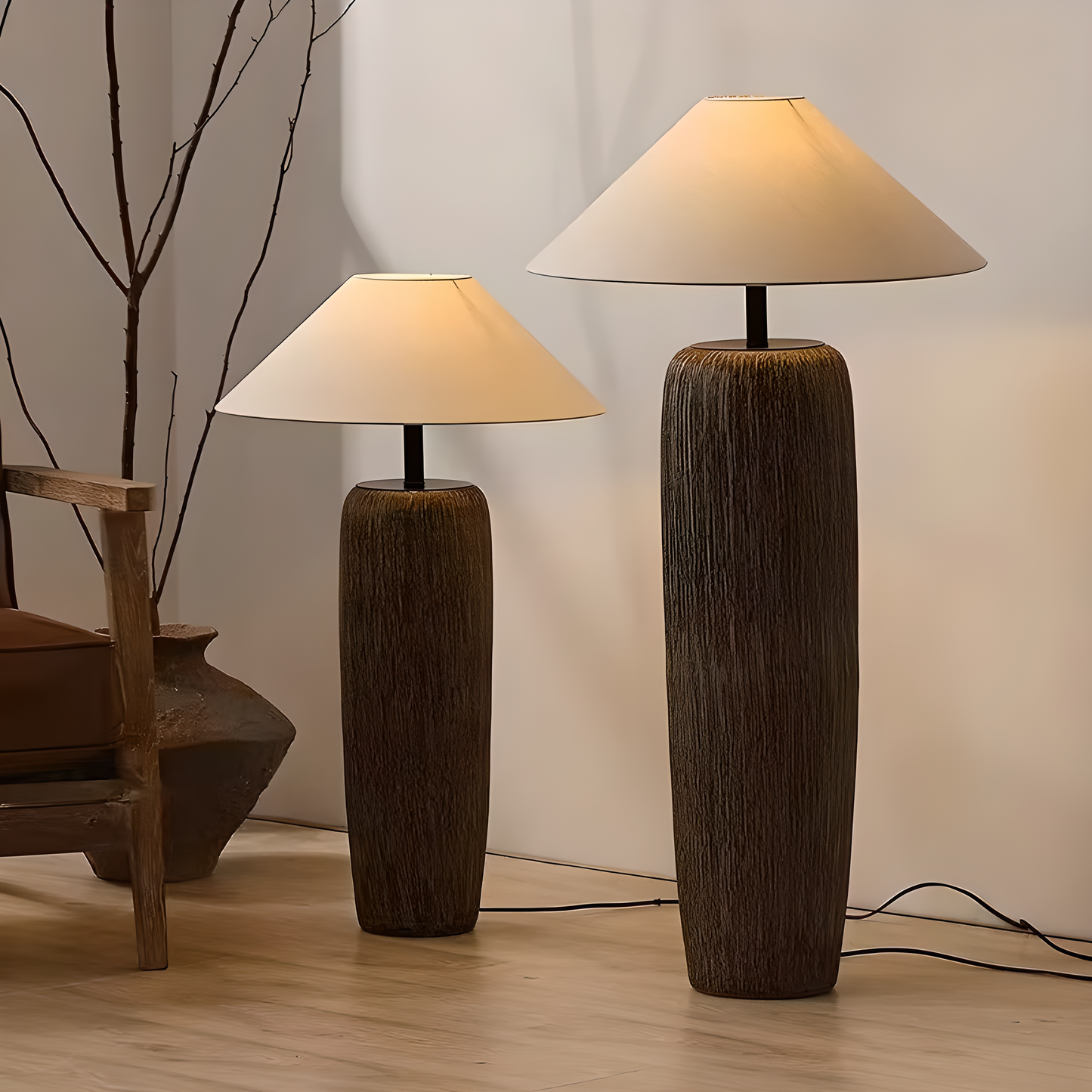 Fabric Art Led Standing Light for Living Room Bedroom Bedside Home Decor