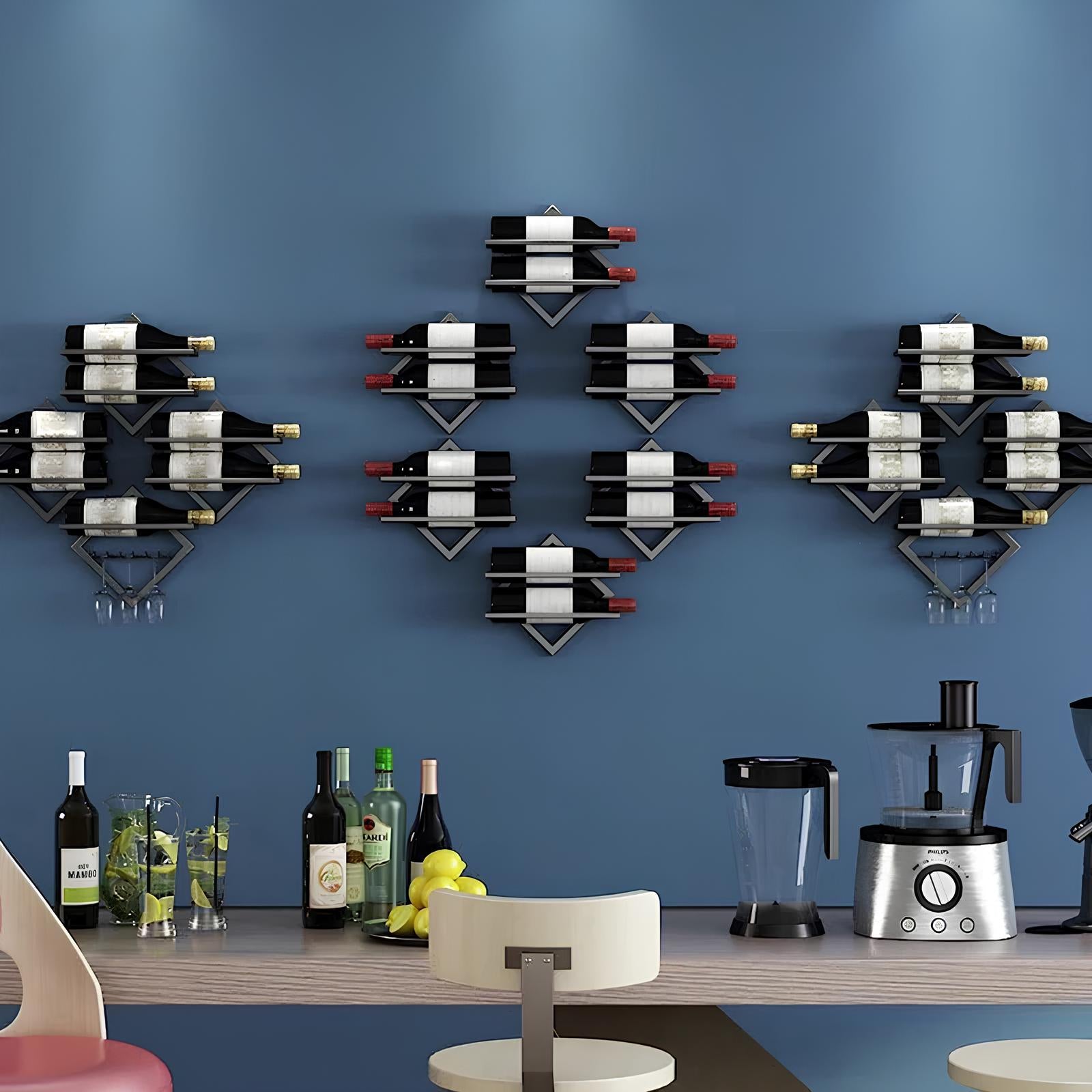Wall Mounted Wine Rack, 1 piece - Homevalley.co.uk
