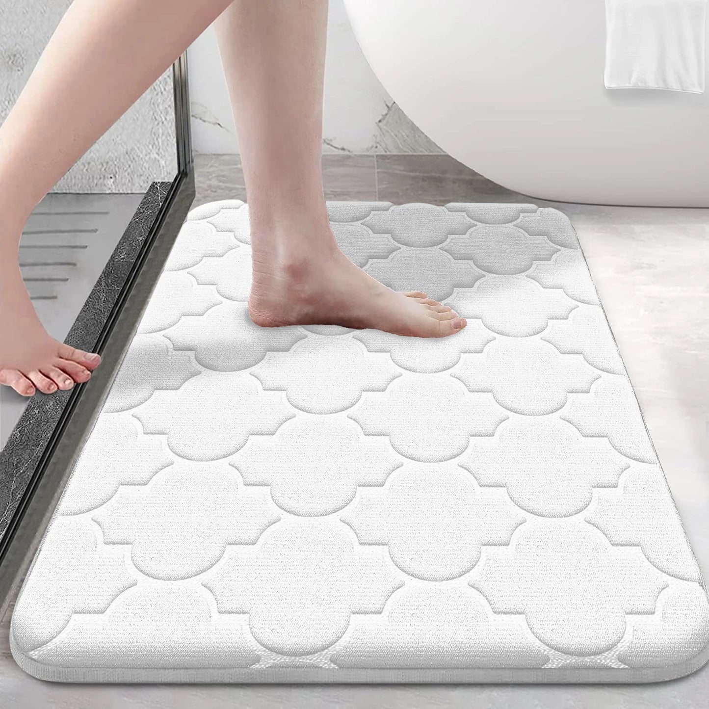Water Absorbent Non-Slip Memory Foam Bathroom Mat – Soft, Quick-Drying, and Comfortable - Homevalley.co.uk