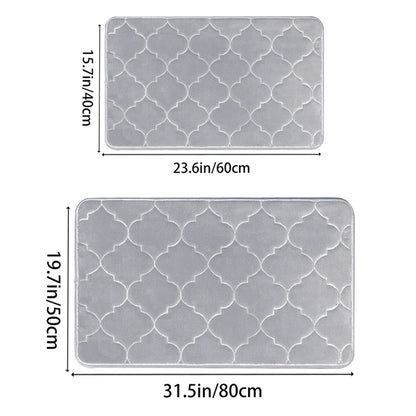 Water Absorbent Non-Slip Memory Foam Bathroom Mat – Soft, Quick-Drying, and Comfortable - Homevalley.co.uk