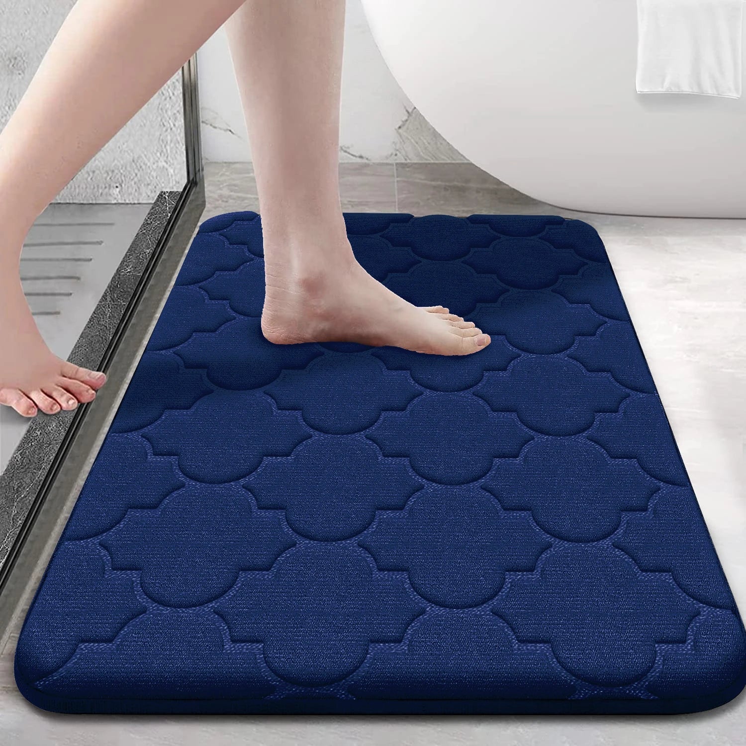 Water Absorbent Non-Slip Memory Foam Bathroom Mat – Soft, Quick-Drying, and Comfortable - Homevalley.co.uk