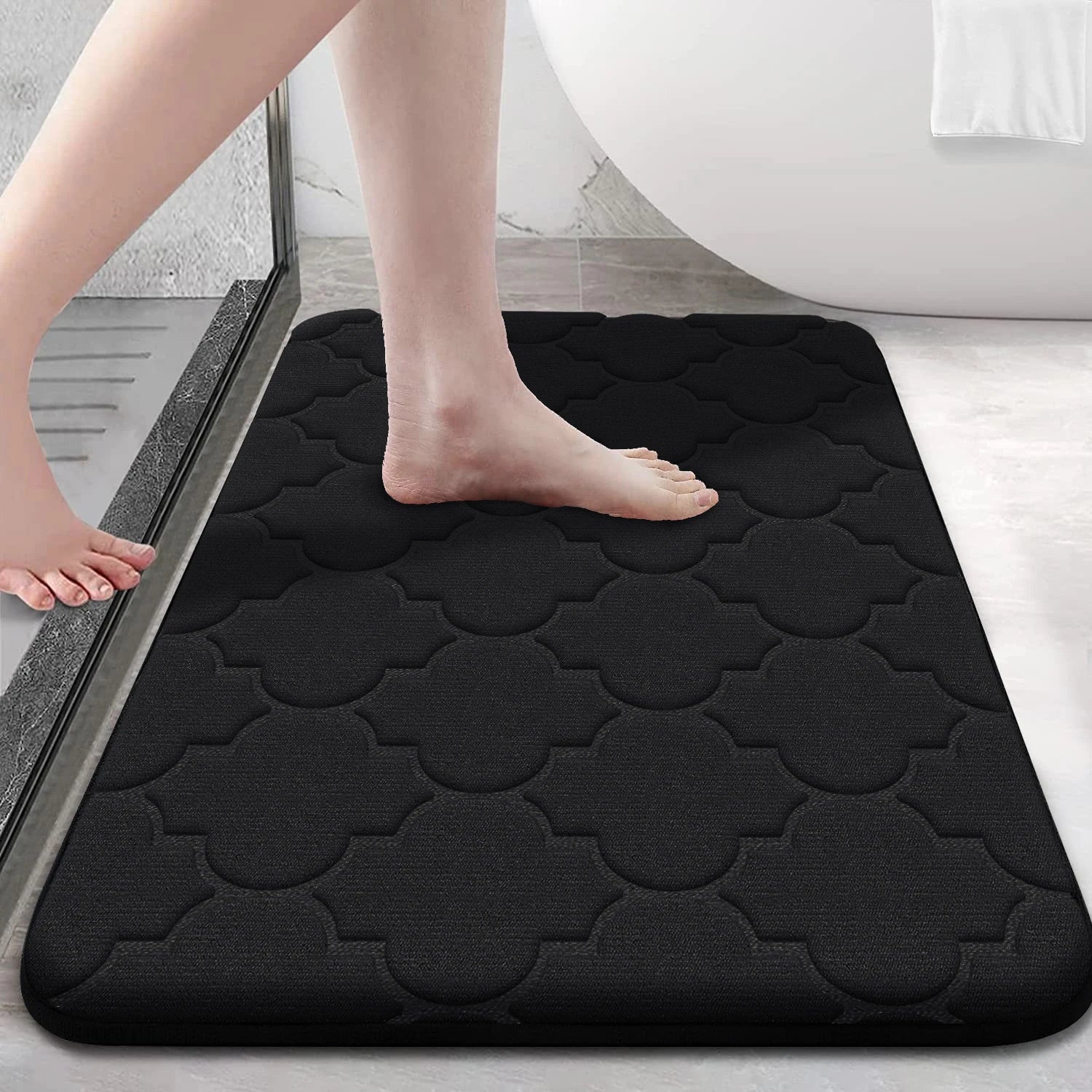 Water Absorbent Non-Slip Memory Foam Bathroom Mat – Soft, Quick-Drying, and Comfortable - Homevalley.co.uk