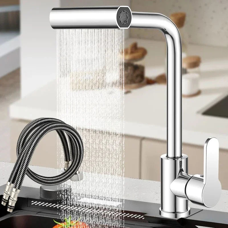 Waterfall Kitchen Faucet, 360° Rotation - Homevalley.co.uk