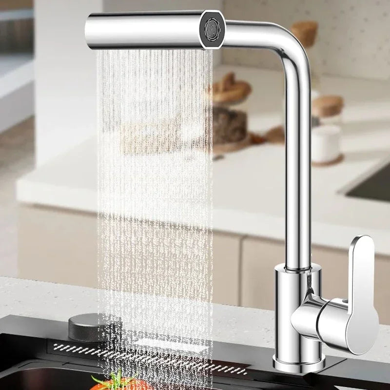Waterfall Kitchen Faucet, 360° Rotation - Homevalley.co.uk
