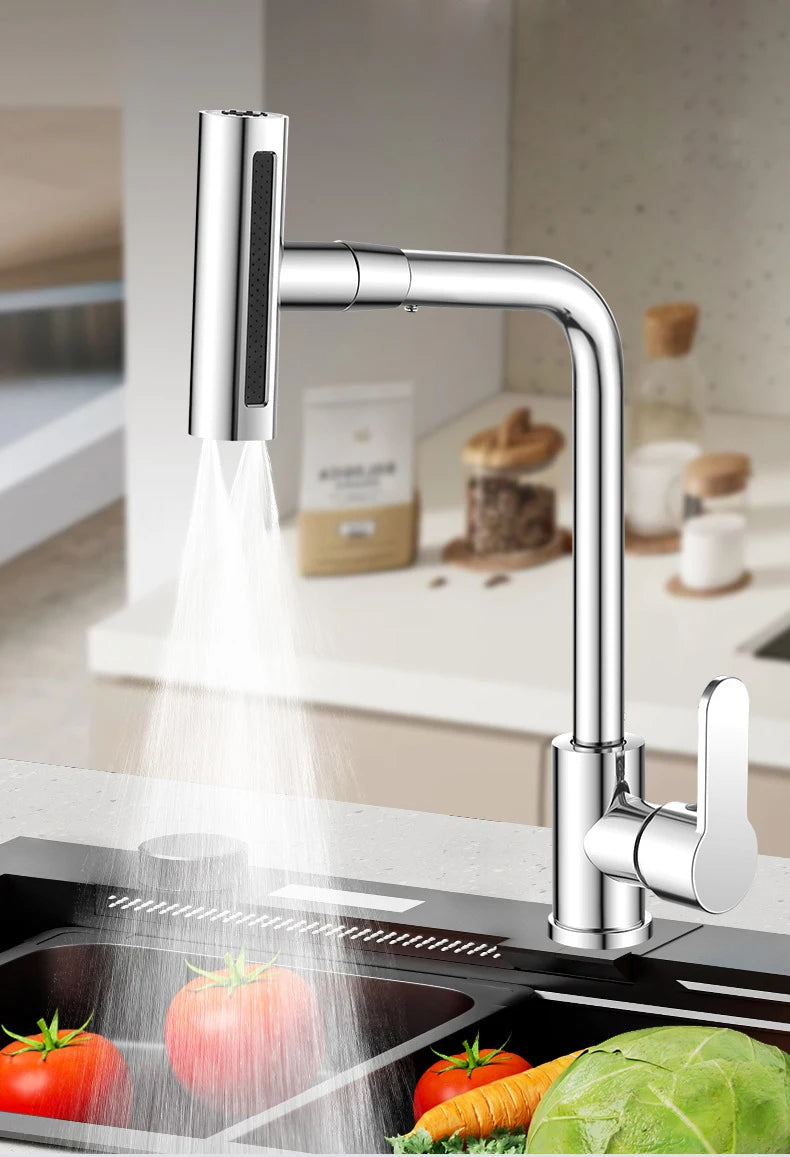 Waterfall Kitchen Faucet, 360° Rotation - Homevalley.co.uk
