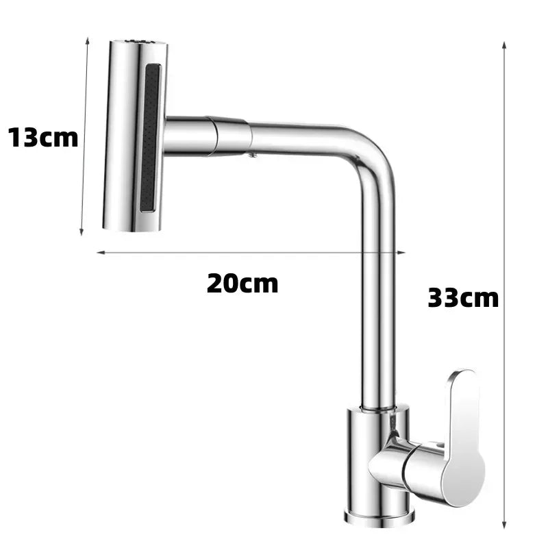 Waterfall Kitchen Faucet, 360° Rotation - Homevalley.co.uk