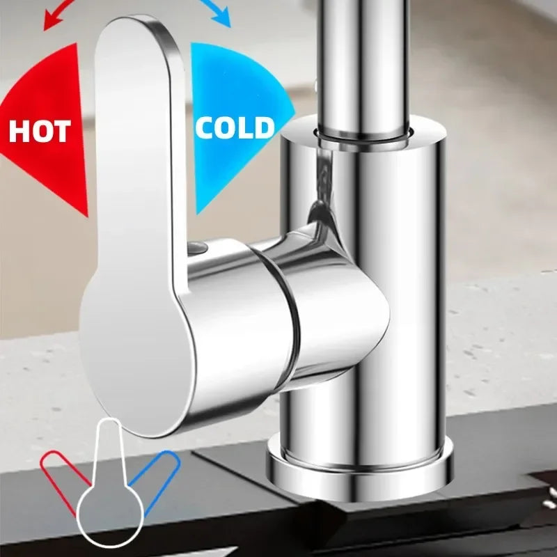 Waterfall Kitchen Faucet, 360° Rotation - Homevalley.co.uk