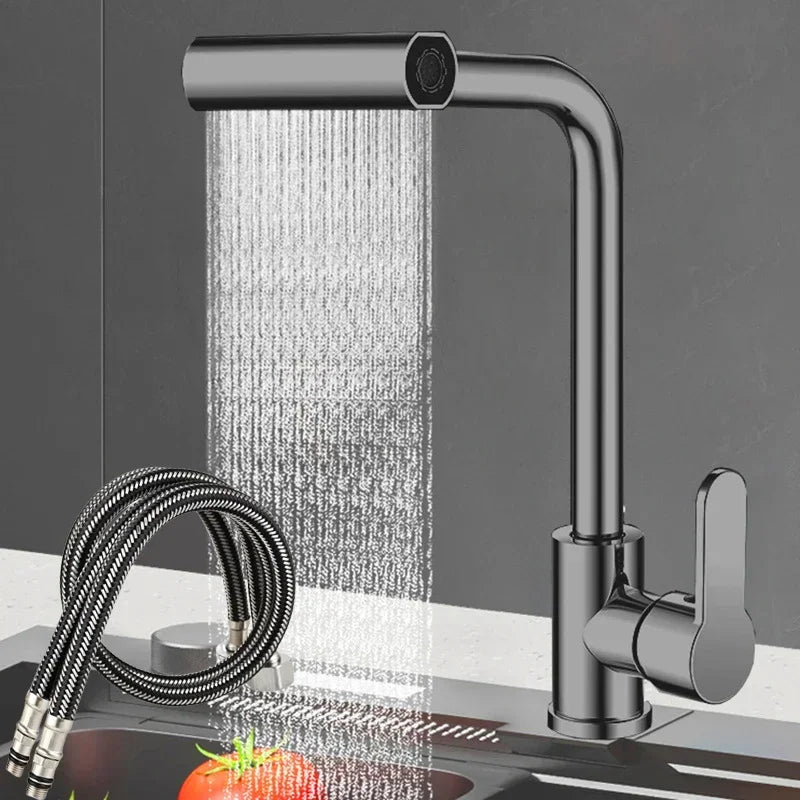 Waterfall Kitchen Faucet, 360° Rotation - Homevalley.co.uk