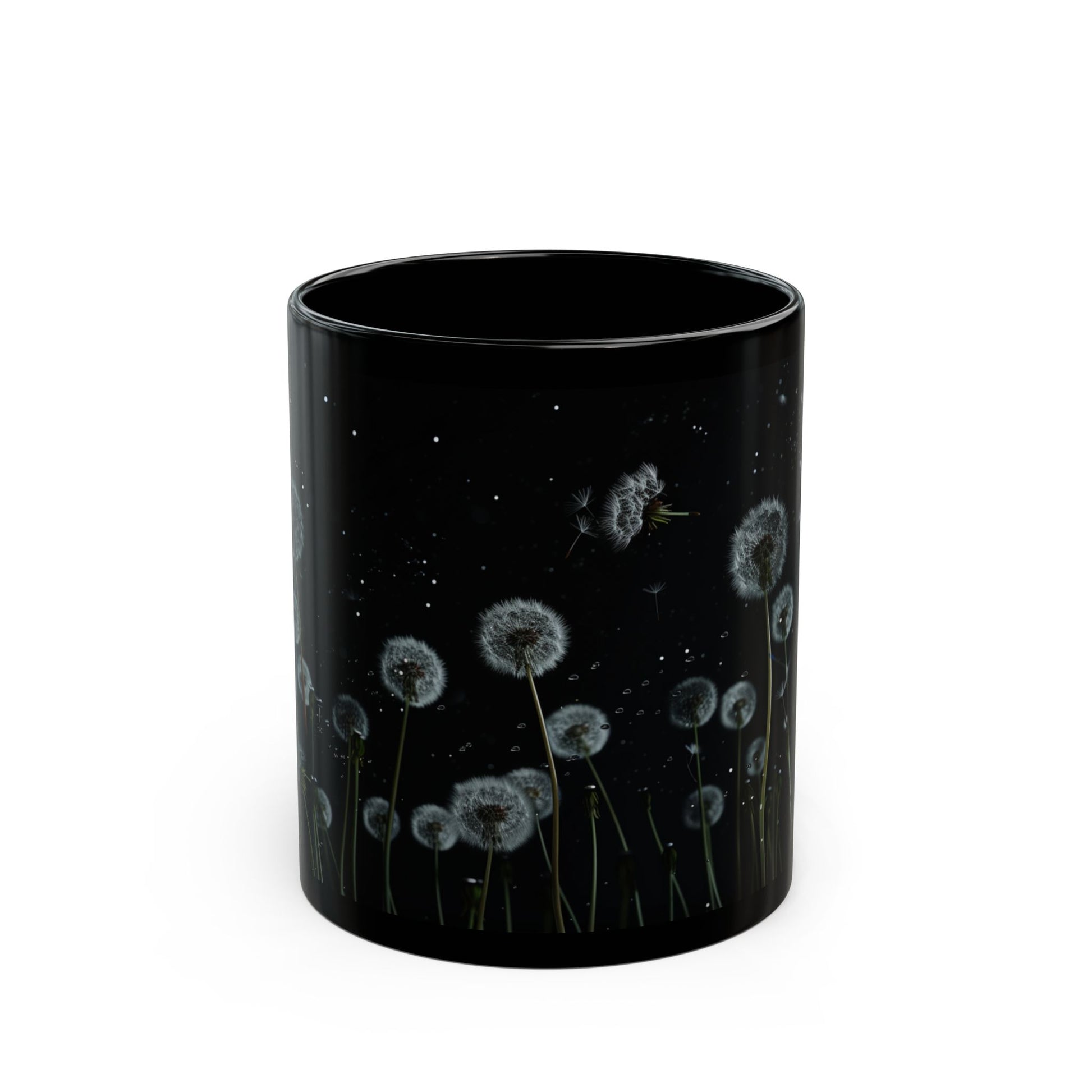 White Dandelions Coffee Mug, Tea Cup (11oz, 15oz) - Homevalley.co.uk