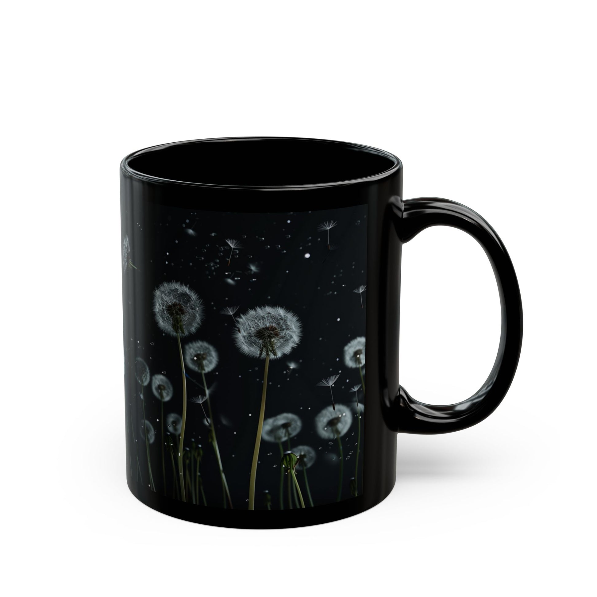 White Dandelions Coffee Mug, Tea Cup (11oz, 15oz) - Homevalley.co.uk
