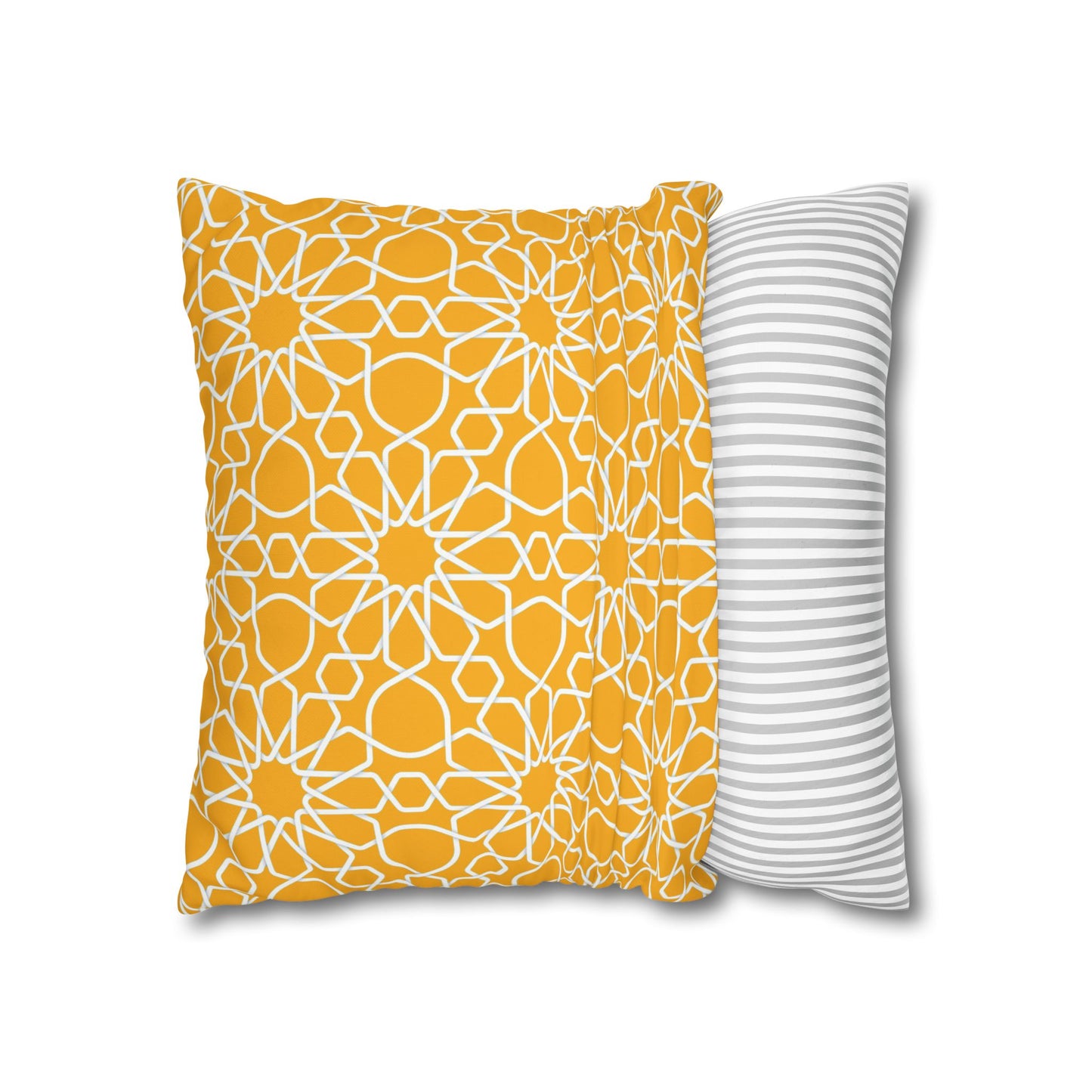Wild Flowers Cushion Cover, Lilac and Yellow Flowers Cushion Cover, Floral Pillow, Botanical Pillow, Camomile Pillow - Homevalley.co.uk
